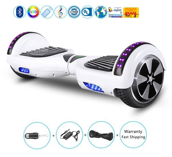 6.5 Inch Hoverboard with Bluetooth Speakers,Bluetooth Remote and Led Lights