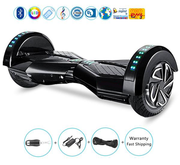 8 Inch Lambo Performance Hoverboard with Bluetooth Speakers + Lights + Remote + Bag