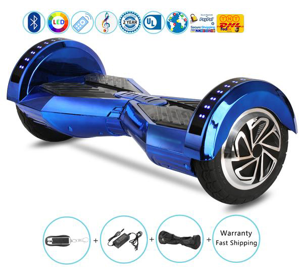 8 Inch Lambo Performance Hoverboard for Kids with Bluetooth Speakers + Lights + Remote