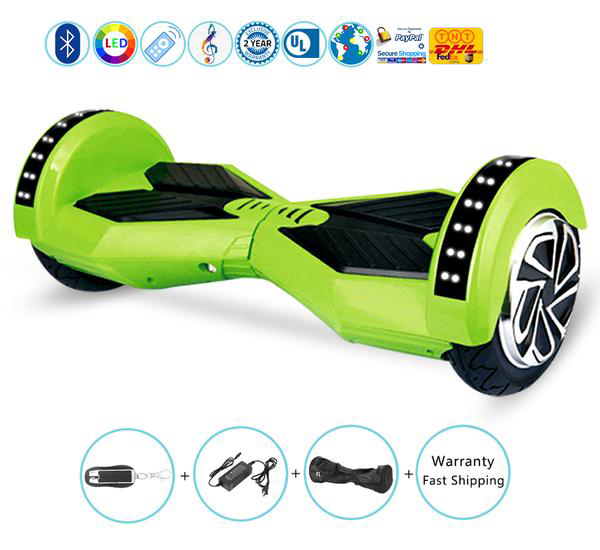 8 Inch Cheap Price Green Hoverboard Self Balancing Electric Scooter with Led Lights on Sale