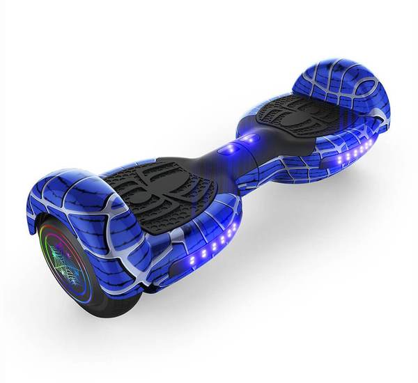 6.5 Inch SPIDER HOVERBOARD WITH LED LIGHT WHEEL,BLUETOOTH SPEAKERS AND UL-2272 CERTIFIED (Blue)